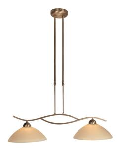 Steinhauer Eettafel hanglamp Capri 2-lichts bronsbruin 6836BR