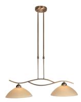 Steinhauer Eettafel hanglamp Capri 2-lichts bronsbruin 6836BR - thumbnail