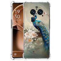 Case Anti-shock voor OPPO Find X6 Pro Vintage Pauwen