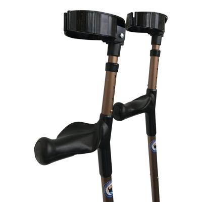 Elleboogkrukken dubbel verstelbaar brons Elleboogkrukken dubbel verstelbaar brons