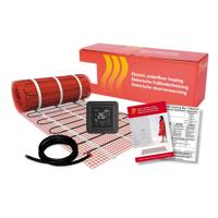 BWS By Magnum Elektronische Vloerverwarming Set 2 m2 - 300 Watt - Wifi Thermostaat Zwart Boss & Wessing