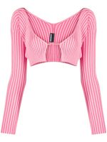 Jacquemus cardigan La maille Pralu - Rose