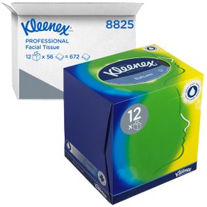 Tissue Kleenex kubus 3-laags 56stuks wit