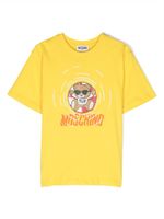 Moschino Kids t-shirt en coton à imprimé ourson - Jaune - thumbnail