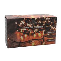 Kerstverlichting goud buiten 120 lampjes 900 cm inclusief timer en dimmer   - - thumbnail