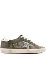 Golden Goose baskets Super-Star en daim - Vert