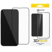 Prio 3D iPhone 13 Mini Screenprotector van Gehard Glas - 9H - Zwart - thumbnail