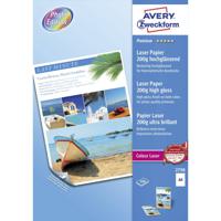 Avery-Zweckform Premium Laser Papier hochglänzend 2798 Laserprintpapier DIN A4 200 g/m² 100 vellen Wit - thumbnail