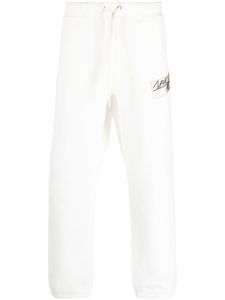 Moncler pantalon de jogging à patch logo - Blanc