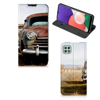 Samsung Galaxy A22 5G Stand Case Vintage Auto