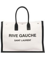 Saint Laurent sac cabas Rive Gauche en cuir - Tons neutres