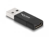 Delock 60001 USB 3.2 Gen 2 Adapter USB Type-A male naar USB Type-C actief female zwart - thumbnail