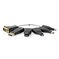 HDMI©-Adapter | DisplayPort Male / DVI-D 24+1-Pins Male / HDMI© Micro-Connector / HDMI© Mini-C