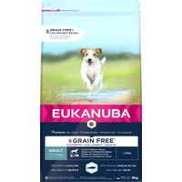 Eukanuba Adult S/M graanvrij zeevis hondenvoer 2 x 12 kg - thumbnail