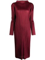 Pleats Please Issey Miyake robe mi-longue October plissée - Rouge - thumbnail