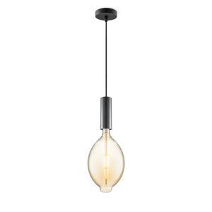 Home sweet home hanglamp Saga zwart Oval - amber