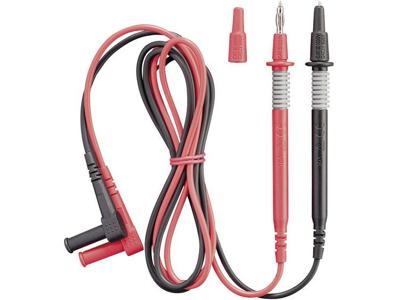 Benning 044145 Veiligheidsmeetsnoerenset Banaanstekker 4 mm Testpunt 1.00 m Zwart, Rood 1 stuk(s)