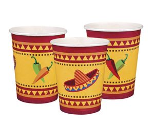 Set 10 Bekertjes Fiesta Mexico (21 cl)