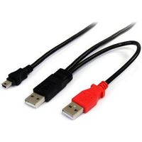 StarTech.com 1,8 m USB Y-kabel voor externe harde schijf USB A naar mini B - thumbnail