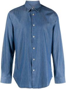 Paul Smith chemise en jean à manches longues - Bleu