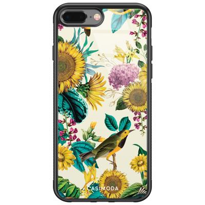 iPhone 8 Plus/7 Plus glazen hardcase - Sunflowers iPhone 8 Plus/7 Plus glazen hardcase - Sunflowers
