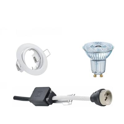 LED Spot Set - OSRAM Parathom PAR16 940 36D - GU10 Fitting - Dimbaar - Inbouw Rond - Mat Wit - 5.5W - Natuurlijk Wit
