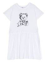 Moschino Kids robe à imprimé Teddy Bear - Blanc