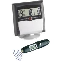 TFA Dostmann Klima Control Set digitale thermo-hygrometer en infrathermometer, 95.2008, met schimmelwaarschuwingsfunctie, voor controle van het binnenklimaat