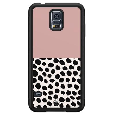 Samsung Galaxy S5 hoesje - Pink dots Samsung Galaxy S5 hoesje - Pink dots
