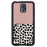 Samsung Galaxy S5 hoesje - Pink dots