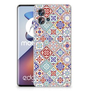 Motorola Edge 30 Fusion TPU Siliconen Hoesje Tiles Color