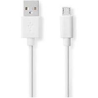 USB-Kabel | USB 2.0 | USB-A Male | USB Micro-B Male | 480 Mbps | Vernikkeld | 2.00 m | Rond | PVC |