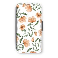 Peachy flowers: iPhone 7 Plus Flip Hoesje - thumbnail