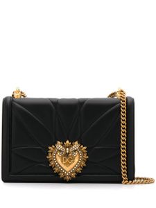 Dolce & Gabbana grand sac à bandoulière Devotion - Noir