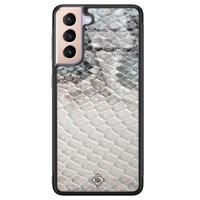 Samsung Galaxy S21 glazen hardcase - Oh my snake