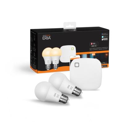ERIA® Startpakket E27 Lampen - Dimbaar Wit Licht - Inclusief Zigbee Bridge/hub ERIA® Startpakket E27 Lampen - Dimbaar Wit Licht - Inclusief Zigbee Bridge/hub