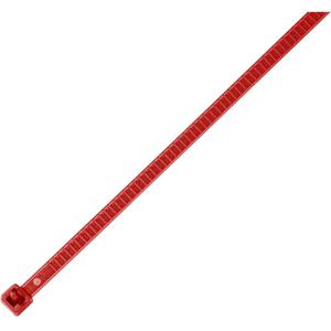 HellermannTyton 115-00003 LR55R-PA66-RD-Q1 Kabelbinder 196 mm 4.80 mm Rood Hersluitbaar, Hittegestabiliseerd 25 stuk(s)