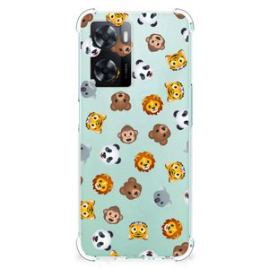 Doorzichtige Silicone Hoesje voor OPPO A57 | A57s | A77 4G Dieren Emojis