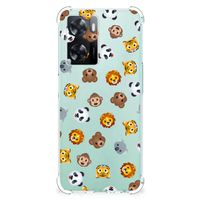 Doorzichtige Silicone Hoesje voor OPPO A57 | A57s | A77 4G Dieren Emojis