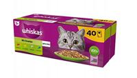 Whiskas Gesorteerde selectie, natvoer voor katten, 40 x 85 g