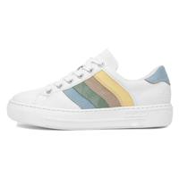 Rieker Stripe Womens Trainers 37 White Multi