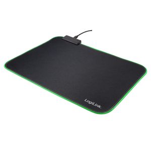 LogiLink ID0183 Gaming muismat Verlicht Zwart