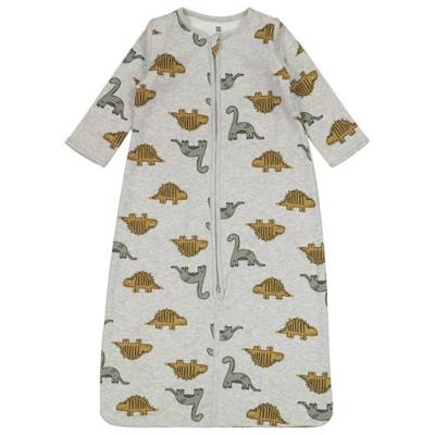 HEMA baby slaapzak met afritsbare mouwen met dinoprint grijs