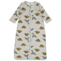 HEMA baby slaapzak met afritsbare mouwen met dinoprint grijs