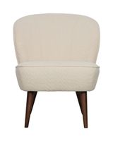 WOOOD Fauteuil Sara Bouclé - Creme - thumbnail