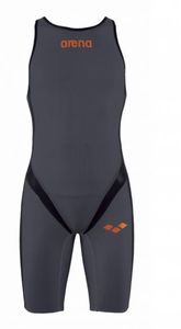 Arena Carbon pro rear zip mouwloos trisuit donkergrijs heren M