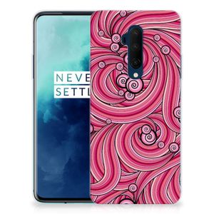 OnePlus 7T Pro Hoesje maken Swirl Pink