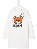 Moschino Kids robe à motif Teddy Bear - Blanc