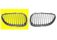 GRILL RECHTS (lamellen ZWART, lijst chroom) 0655516