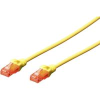 Digitus DK-1612-010/Y RJ45 Netwerkkabel, patchkabel CAT 6 U/UTP 1.00 m Geel Verdraaide paren 1 stuk(s) - thumbnail